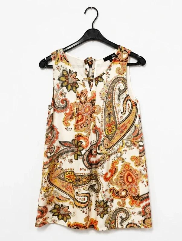 Robe JBC femme imprimé cachemire (paisley) fluide - Taille 36